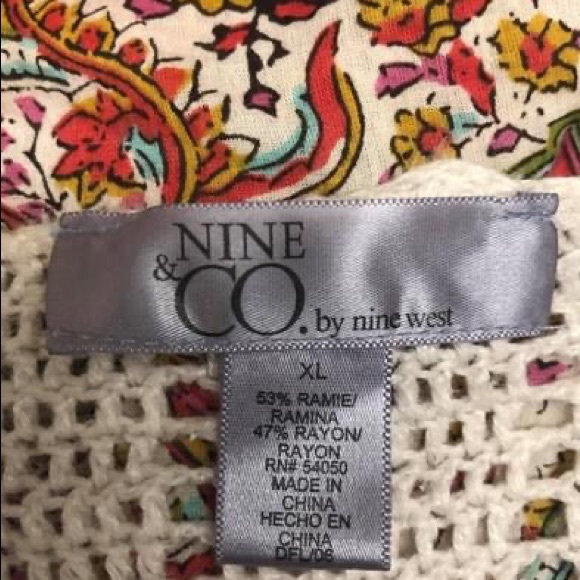 Delicate Crocheted Cotton Cardigan by Nine and Co. - Picture 3 of 3